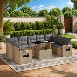 Value and Comfort in This 10-Piece Garden Sofa Set