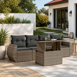 Comfortable 5-Piece Garden Sofa Set: Durable and Stylish