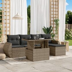 A Comfortable 6-Piece Garden Sofa Set for Outdoor Enjoyment