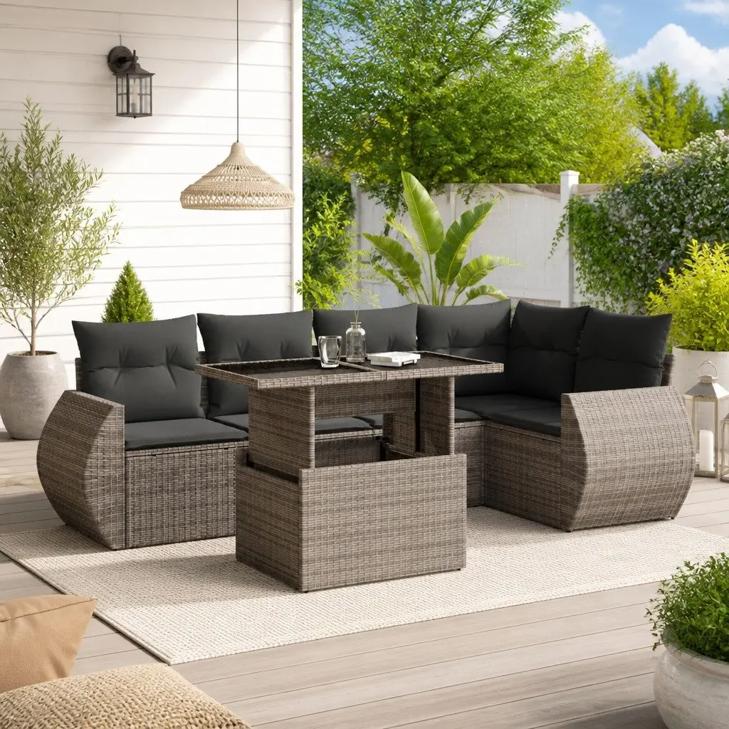 6-Piece Garden Sofa Set for Comfort and Style