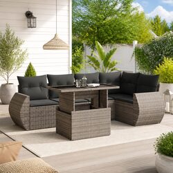 Practical 6-Piece Garden Sofa Set for Comfort and Style