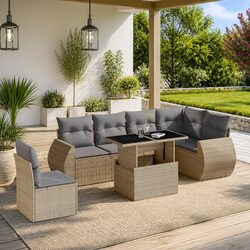 Comfortable 7 Piece Sofa Set for Your Outdoor Retreat