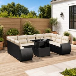 Reliable 10 Piece Garden Sofa Set for Outdoor Relaxation