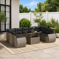 Comfortable 10-Piece Garden Sofa Set - Value and Style