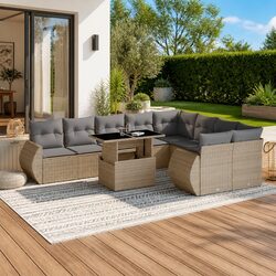 Comfortable 10-Piece Garden Sofa Set for Relaxation
