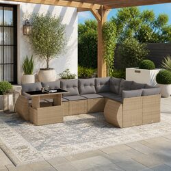 Comfortable and Stylish 10-Piece Garden Sofa Set
