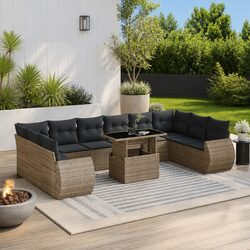 Comfortable and Versatile 11-Piece Garden Sofa Set