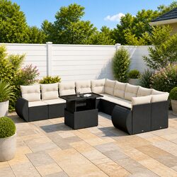 Comfortable and Practical 11 Piece Garden Sofa Set