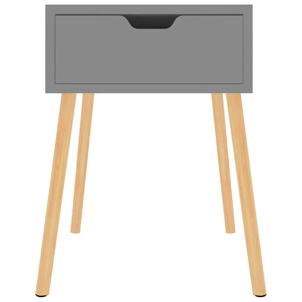 Bedside Cabinets 2 pcs Grey 40x40x56 cm Storage Nightstand Side Table Drawer