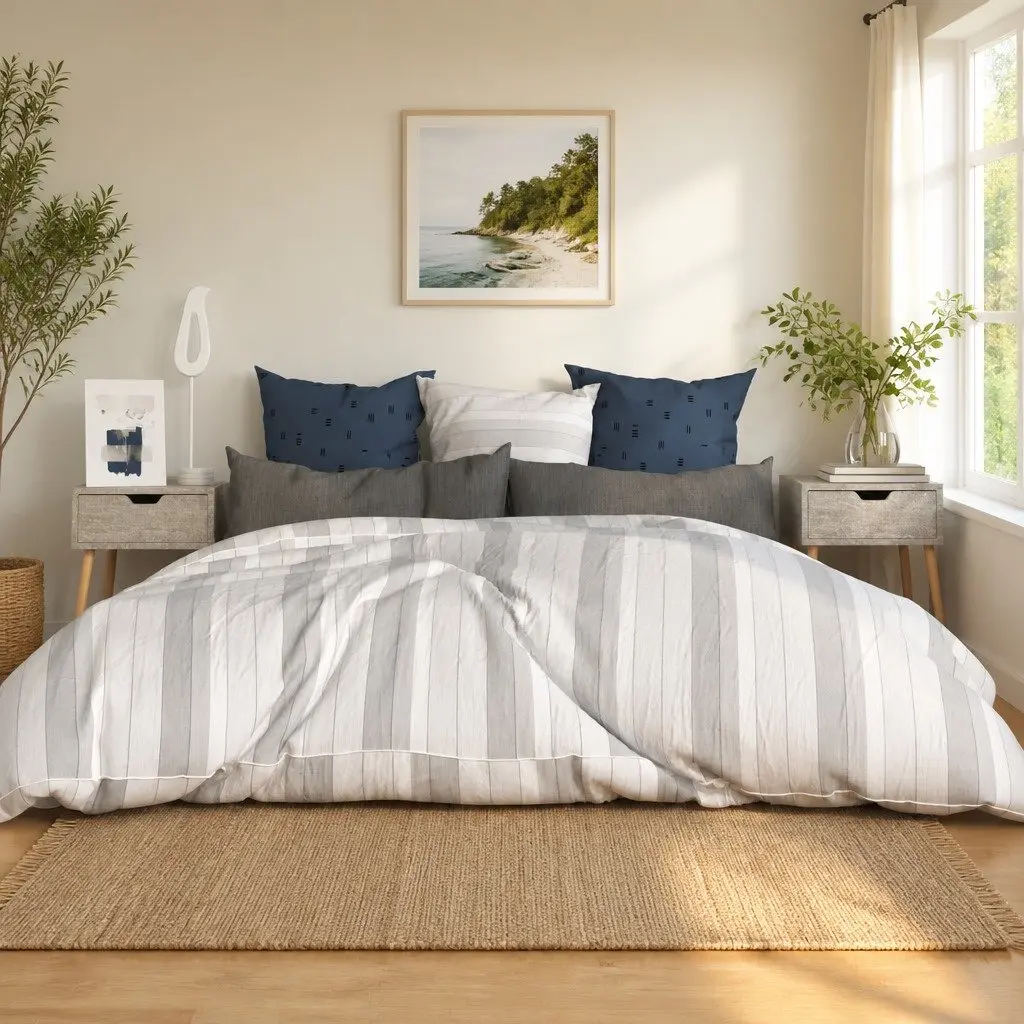 Bedside Cabinets 2 pcs Grey 40x40x56 cm Engineered Wood Nightstand