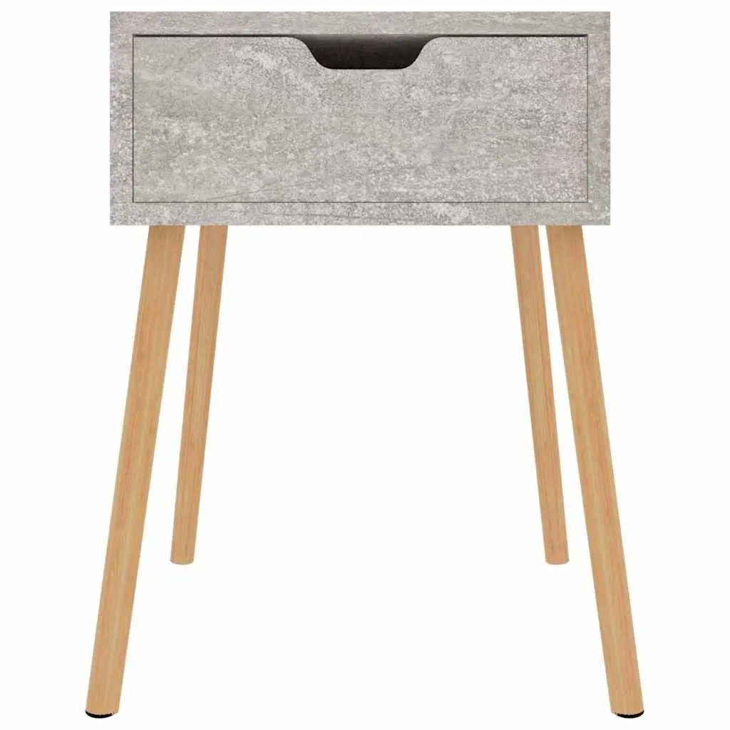 Bedside Cabinets 2 pcs Grey 40x40x56 cm Engineered Wood Nightstand