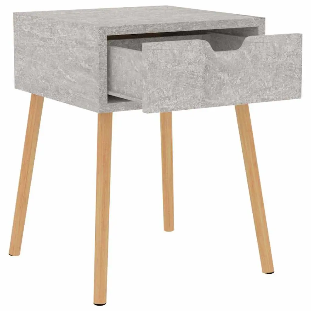 Bedside Cabinets 2 pcs Grey 40x40x56 cm Engineered Wood Nightstand