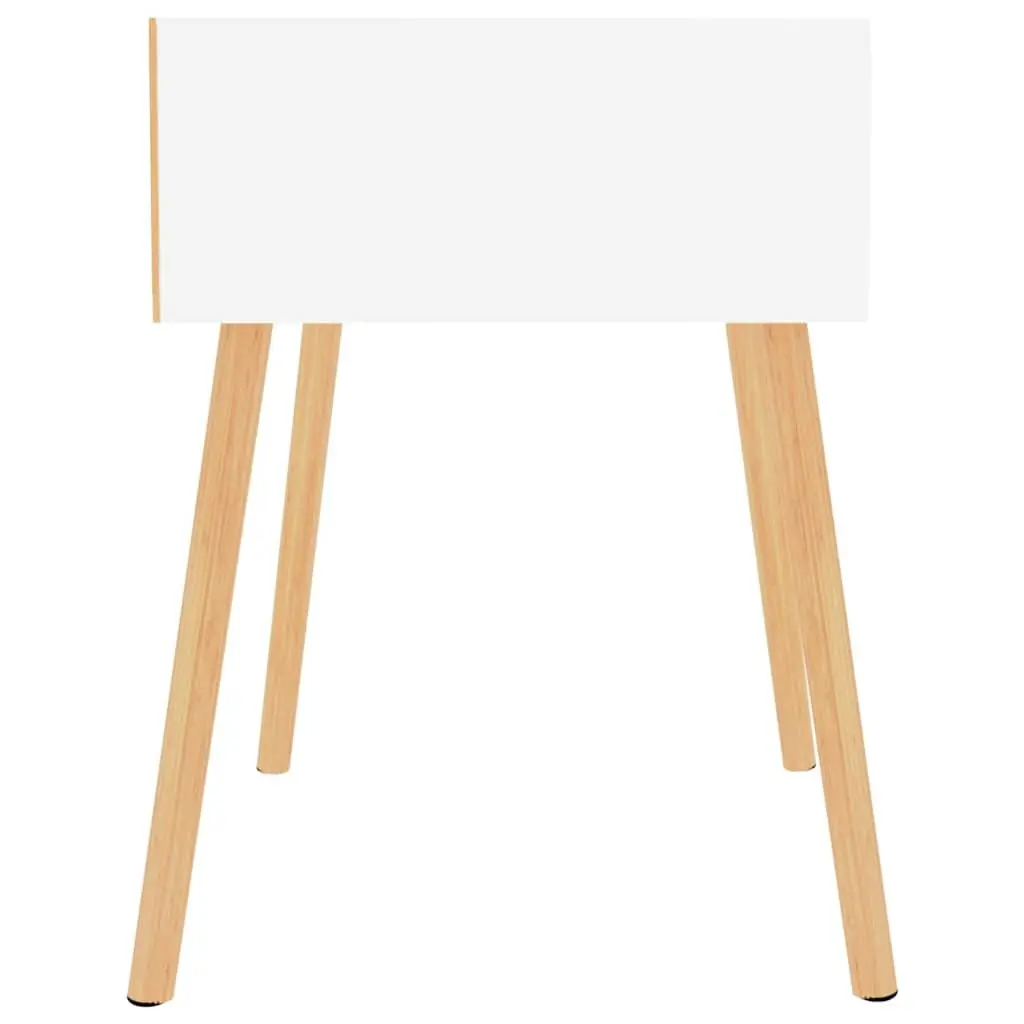 White Nightstand with Ample Storage