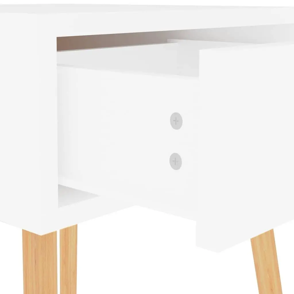 White Nightstand with Ample Storage