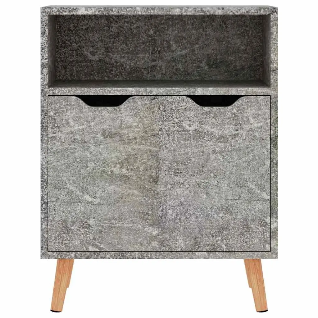 Grey Sideboard Buffet Engineered Wood Storage Cabinet Living Room Display Unit