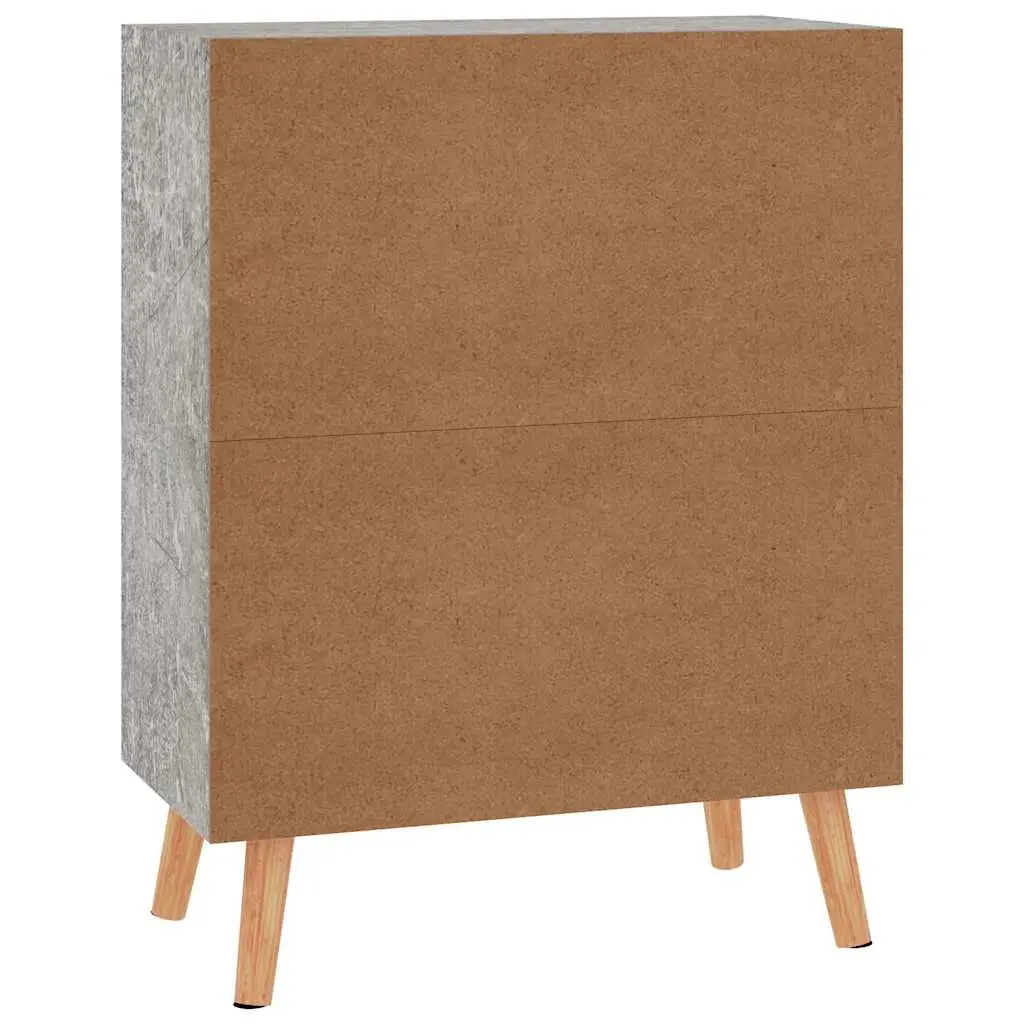 Grey Sideboard Buffet Engineered Wood Storage Cabinet Living Room Display Unit