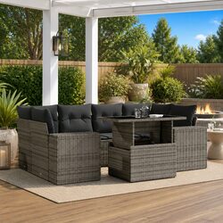 7 Piece Garden Sofa Set: Comfort and Versatility