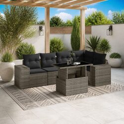 Comfortable and Durable 6 Piece Outdoor Sofa Set