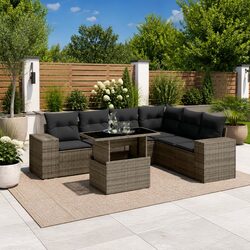Comfortable and Stylish 7 Piece Outdoor Sofa Set