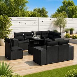 Comfortable and Functional 9-Piece Outdoor Sofa Set