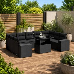 Reliable and Practical 10-Piece Garden Sofa Set