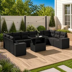 Comfortable and Stylish 11-Piece Garden Sofa Set