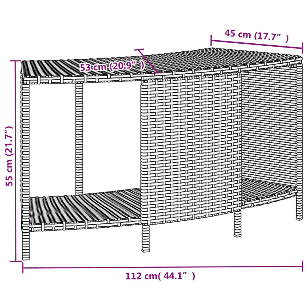 Hot Tub Surround Storage Step Outdoor Spa Deck Rattan Wood Furniture Black