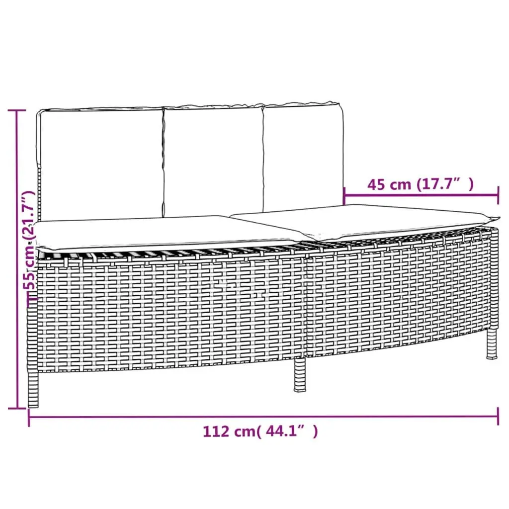 Hot Tub Surround Storage Bench Outdoor Spa Furniture Black Rattan