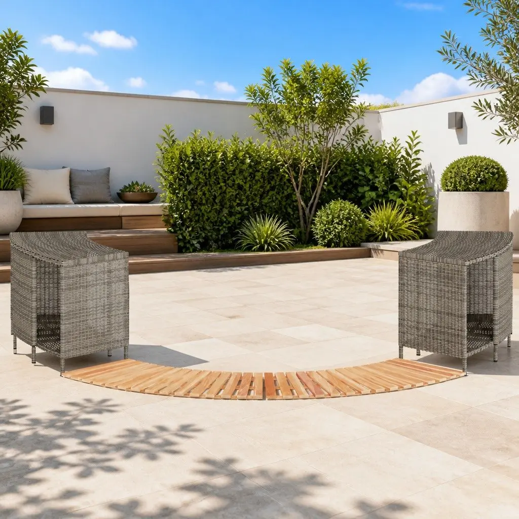 Grey Hot Tub Surround for Outdoor Furniture