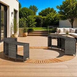 Warm and Inviting Hot Tub Surround with Storage Access