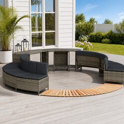 Warm and Practical Hot Tub Surround with Storage Bench