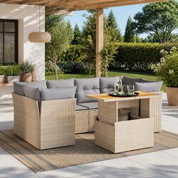 Comfortable and Value-Focused 7 Piece Garden Sofa Set