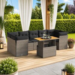 Comfortable and Affordable 8 Piece Garden Sofa Set