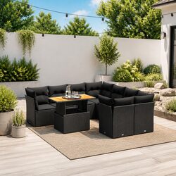 Comfortable and Durable 9 Piece Garden Sofa Set