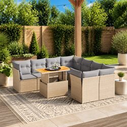 Comfort and Value in a 9 Piece Garden Sofa Set