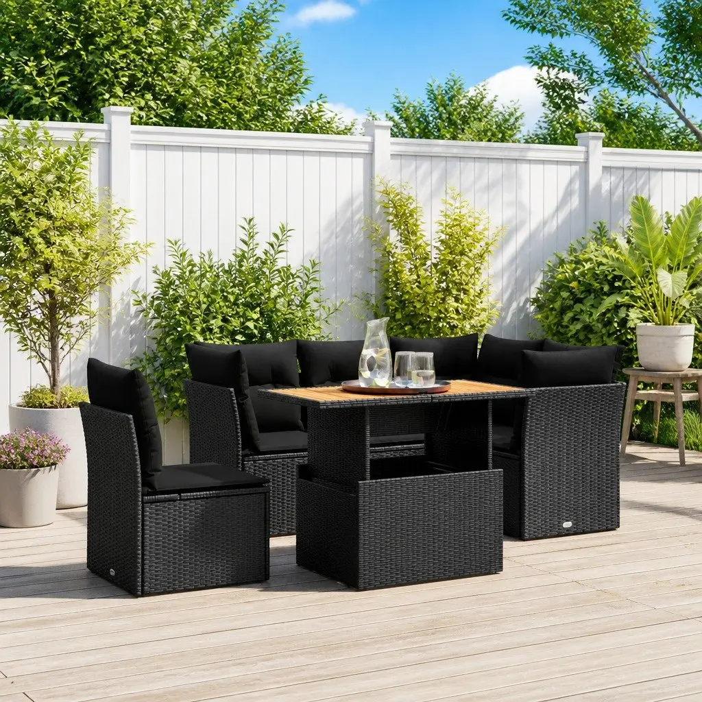 5 Piece Garden Sofa Set for Relaxation