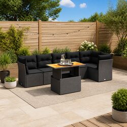 Comfortable 7 Piece Garden Sofa Set with Value