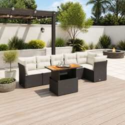 Comfortable and Reliable 7 Piece Rattan Garden Sofa Set