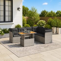Comfortable and Durable 7 Piece Garden Sofa Set