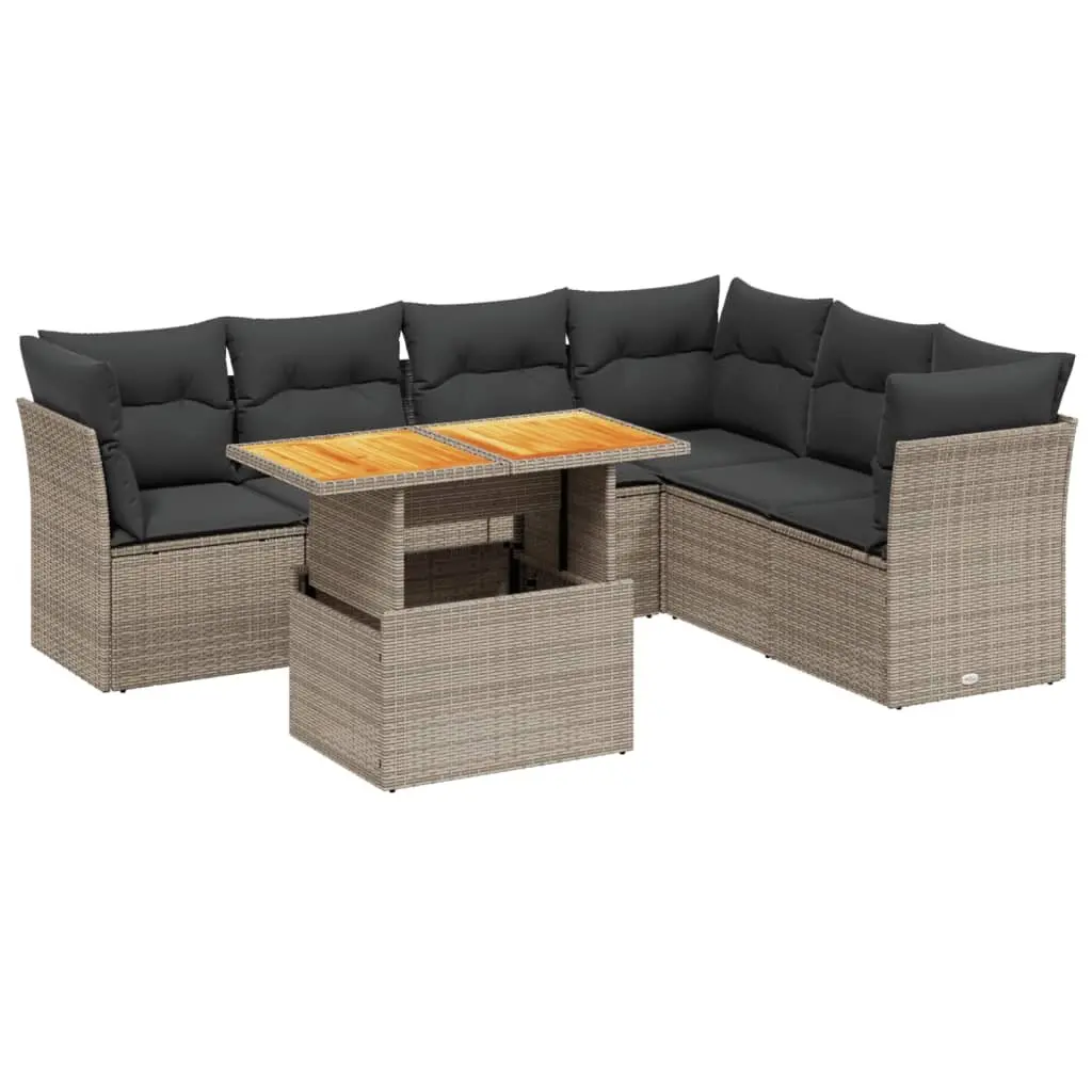 7 Piece Garden Sofa Set