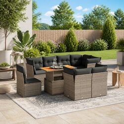Value and Comfort with the 9 Piece Garden Sofa Set