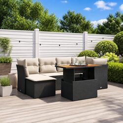 Reliable 7 Piece Black Sofa Set: Comfort Meets Value