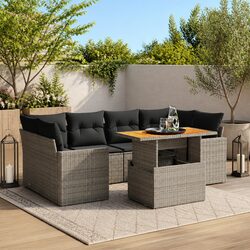 Comfortable and Affordable 7 Piece Garden Sofa Set