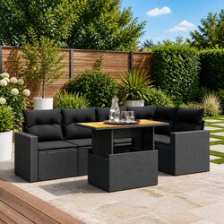 Comfortable and Durable 6-Piece Garden Sofa Set
