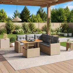 Comfortable and Reliable 6-Piece Garden Sofa Set