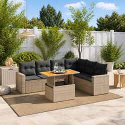 Comfortable and Affordable 7 Piece Garden Sofa Set