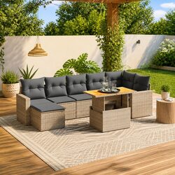 Warm and Reliable 8 Piece Outdoor Sofa Set