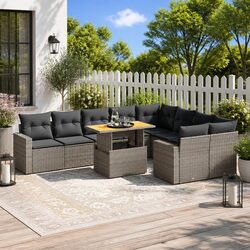 Comfort Meets Durability: 10 Piece Outdoor Sofa Set