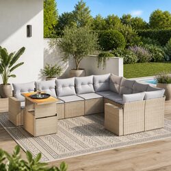 Comfortable and Practical 10 Piece Garden Sofa Set