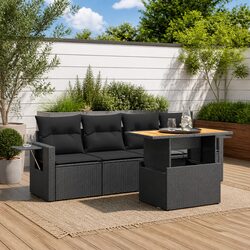 Comfortable and Versatile 5 Piece Garden Sofa Set